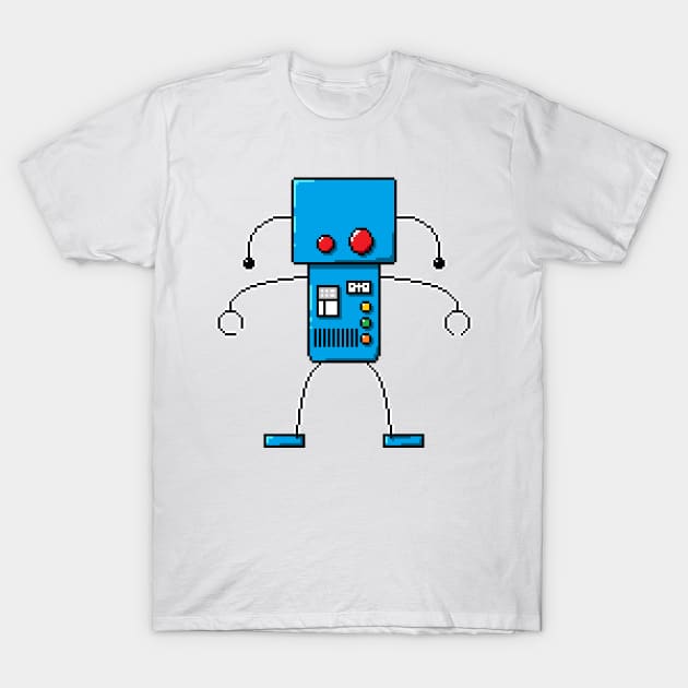 Pixel Robot 160 T-Shirt by Vampireslug